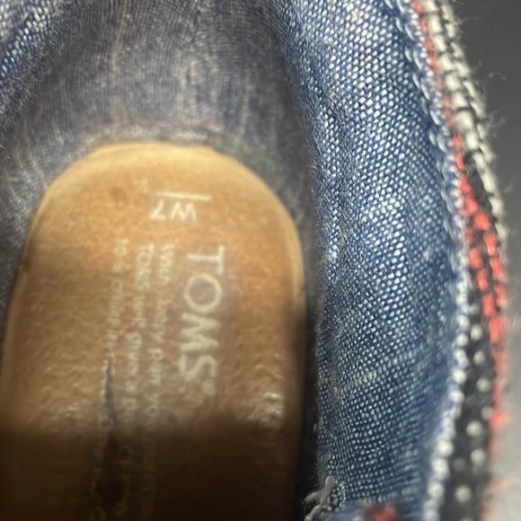 Toms Boots Womens Black Aztec Navajo Wedge Heel Lace Up Ankle Bootie, Sz 7 - Picture 6 of 6